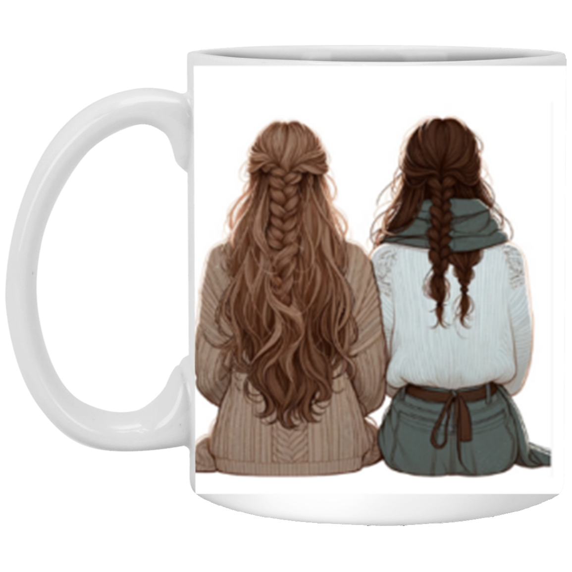 Forever Sister" 11oz Ceramic Mug – Perfect Gift for Sisters