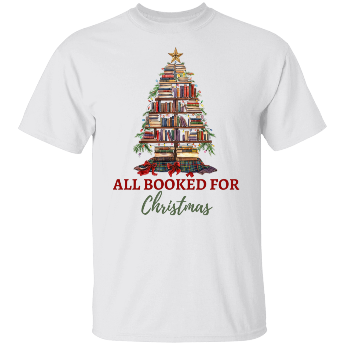 Festive Reads for the Holidays Shirt | Perfect Gift for Book Enthusiasts, Christmas Bookworm Tee, Holiday Shirt for Book Lovers