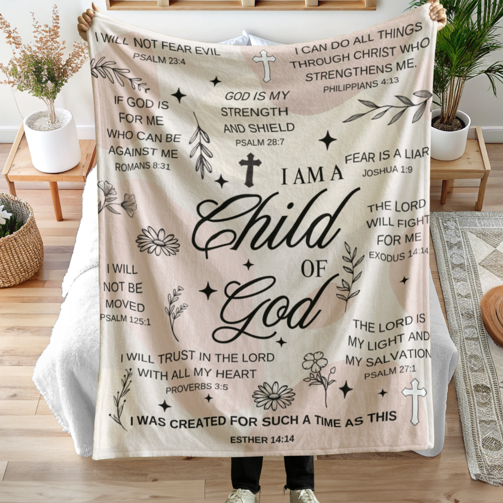 Child of God Blanket – A Gift of Warmth, Faith, and Love