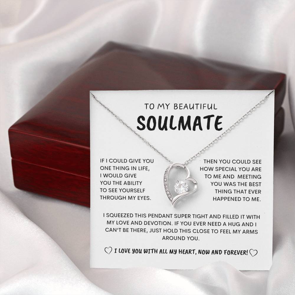 To My Beautiful Soulmate - Loveknot Necklace