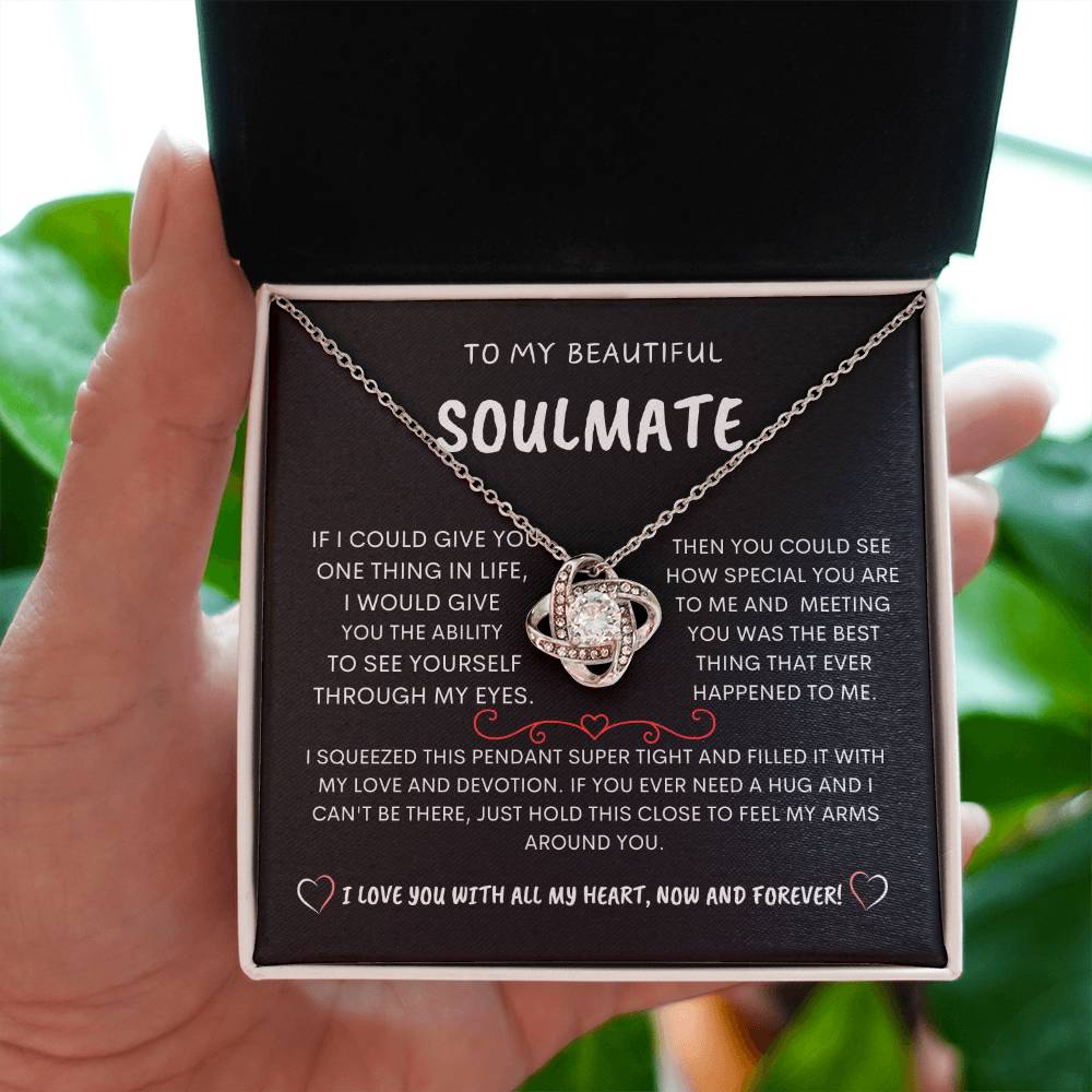 To My Beautiful Soulmate - Love Knot Necklace
