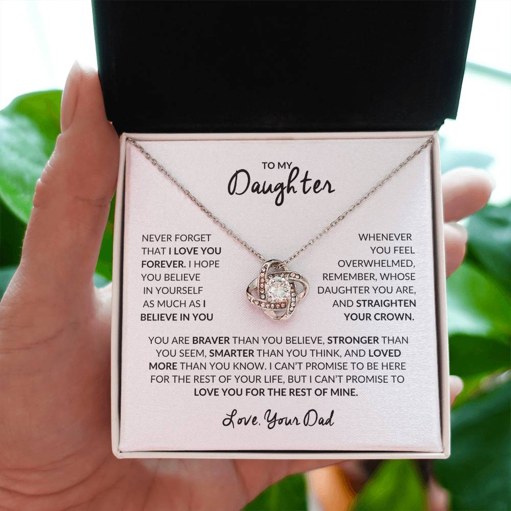 To My Daughter | Love Knot Necklace