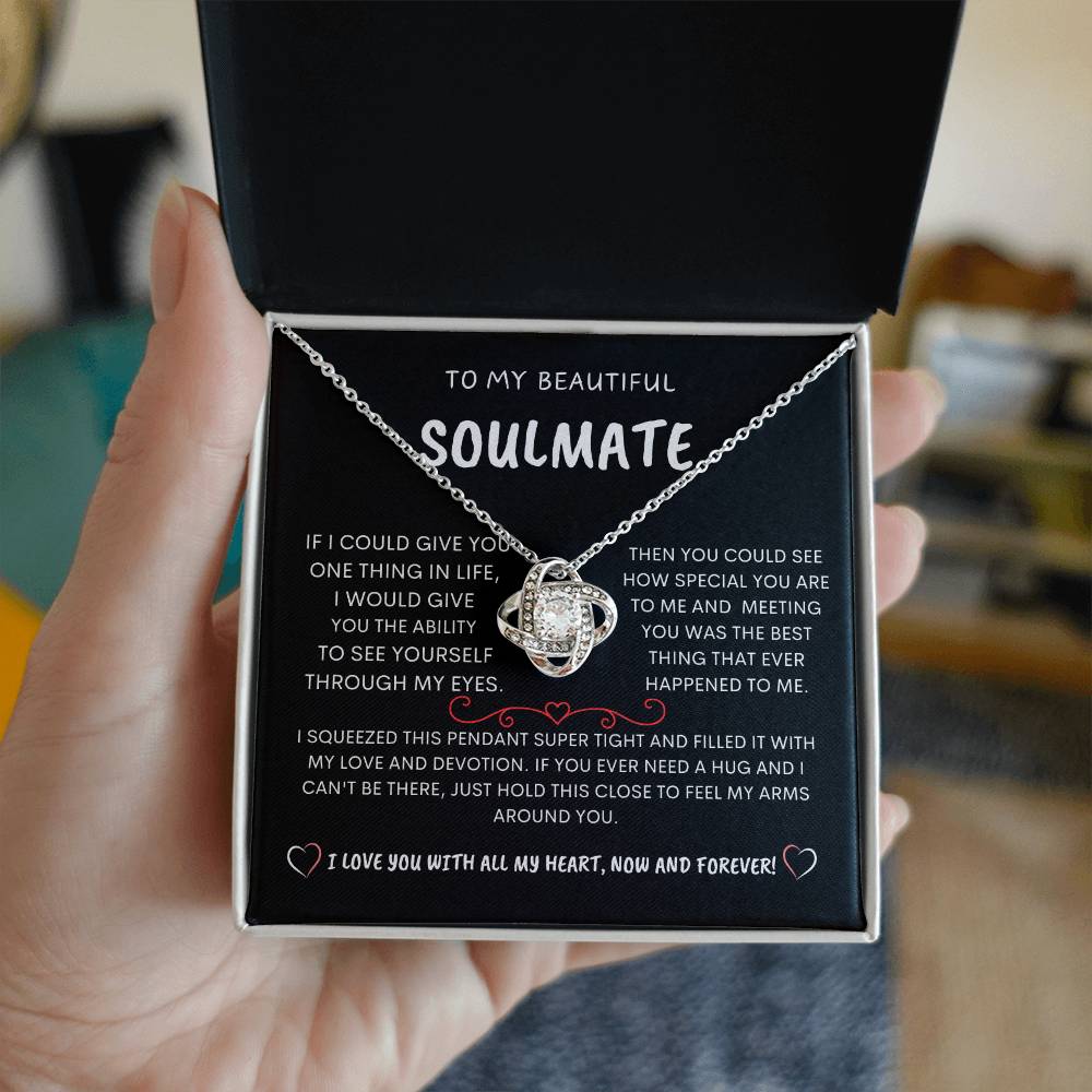 To My Beautiful Soulmate - Love Knot Necklace