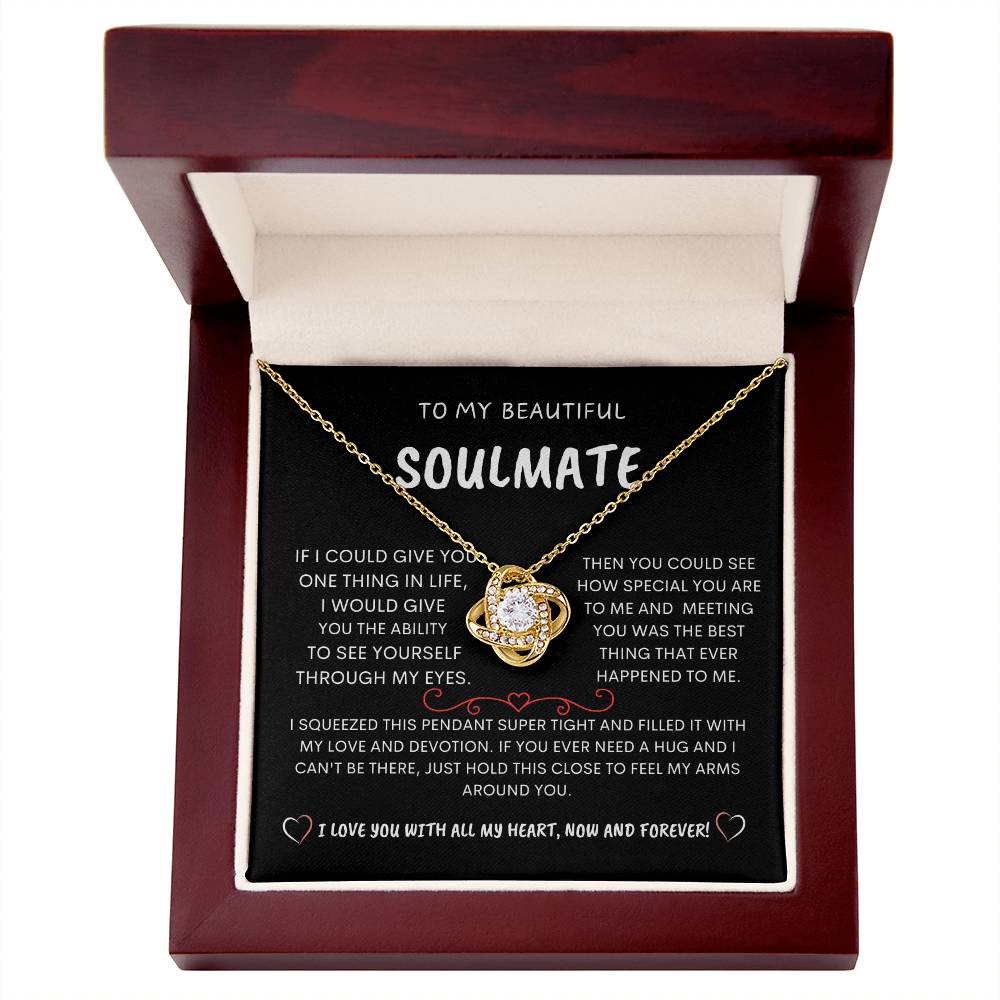 To My Beautiful Soulmate - Love Knot Necklace