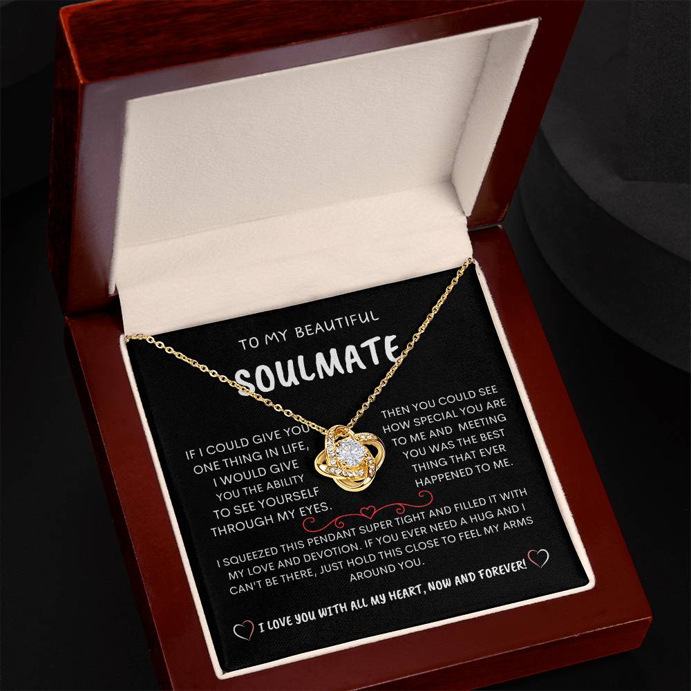 To My Beautiful Soulmate - Love Knot Necklace
