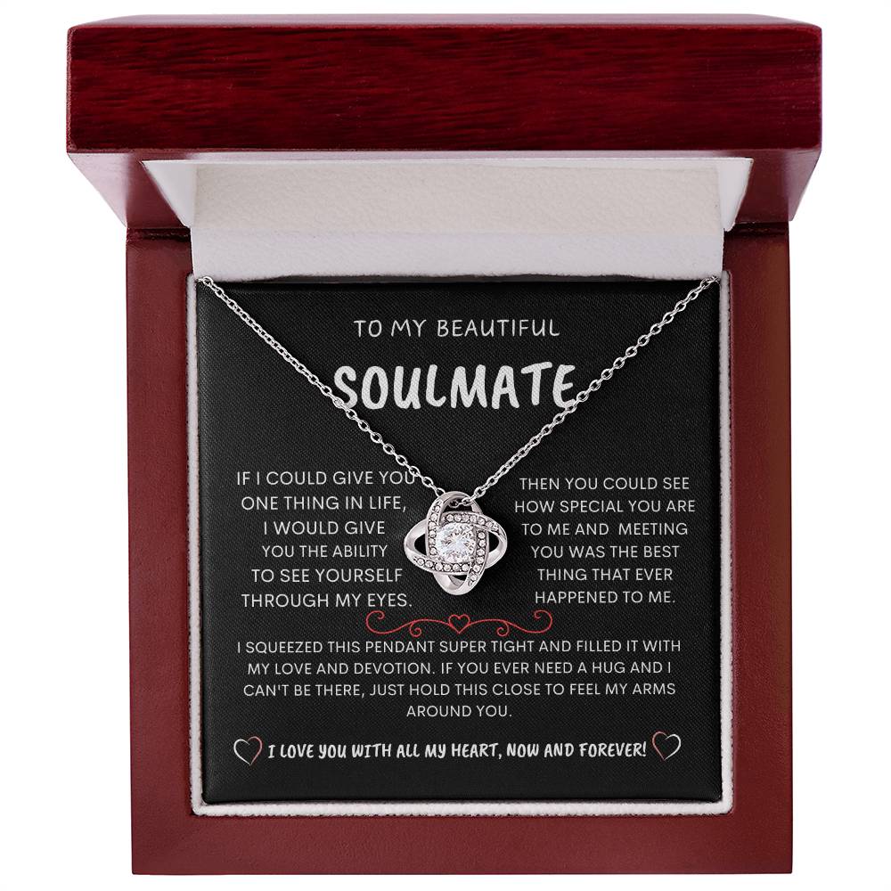 To My Beautiful Soulmate - Love Knot Necklace