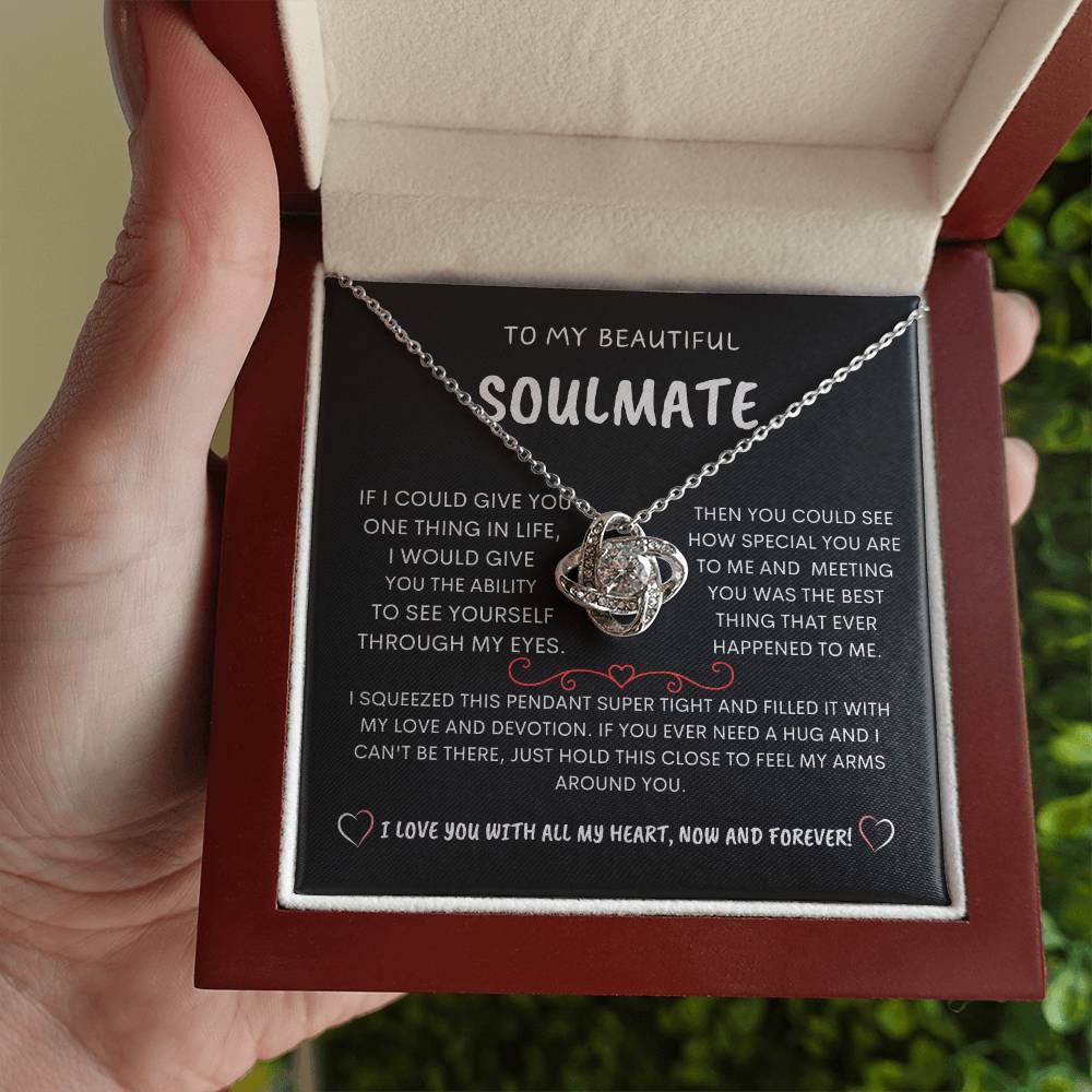 To My Beautiful Soulmate - Love Knot Necklace