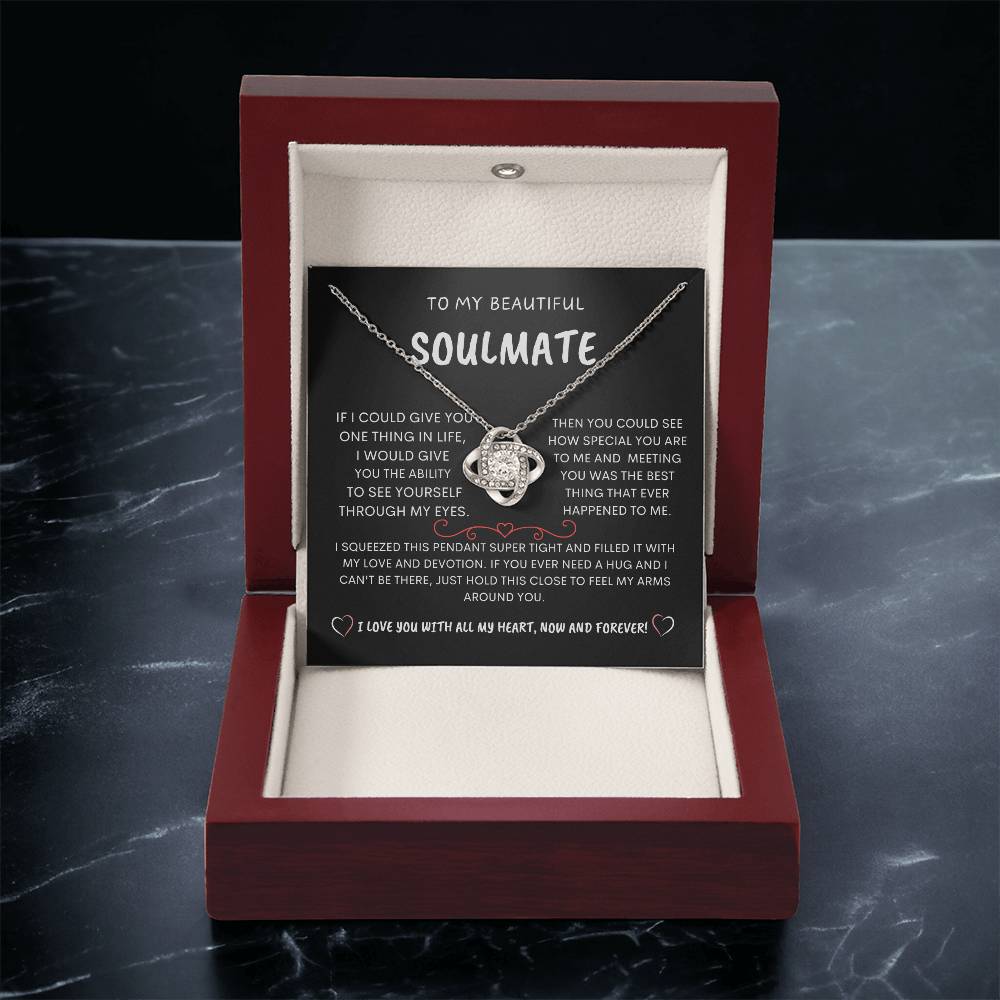 To My Beautiful Soulmate - Love Knot Necklace
