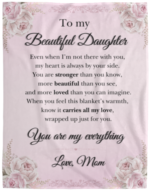 Cherished Daughter Fleece Blanket
