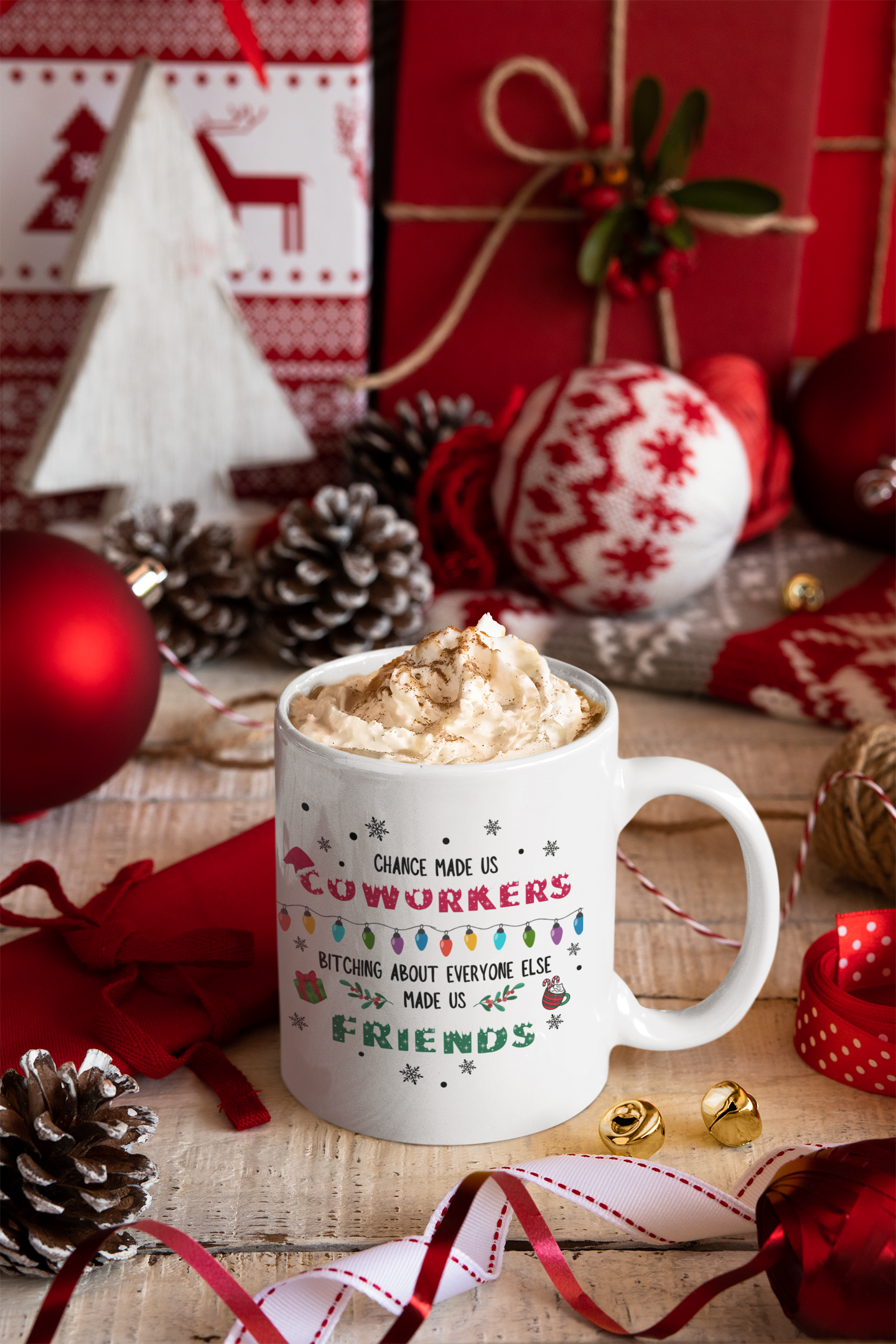 Coworker to Friend Holiday Mug – A Gift for Your Work Bestie