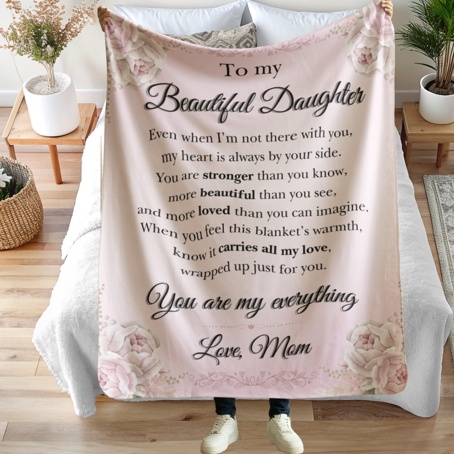 Cherished Daughter Fleece Blanket
