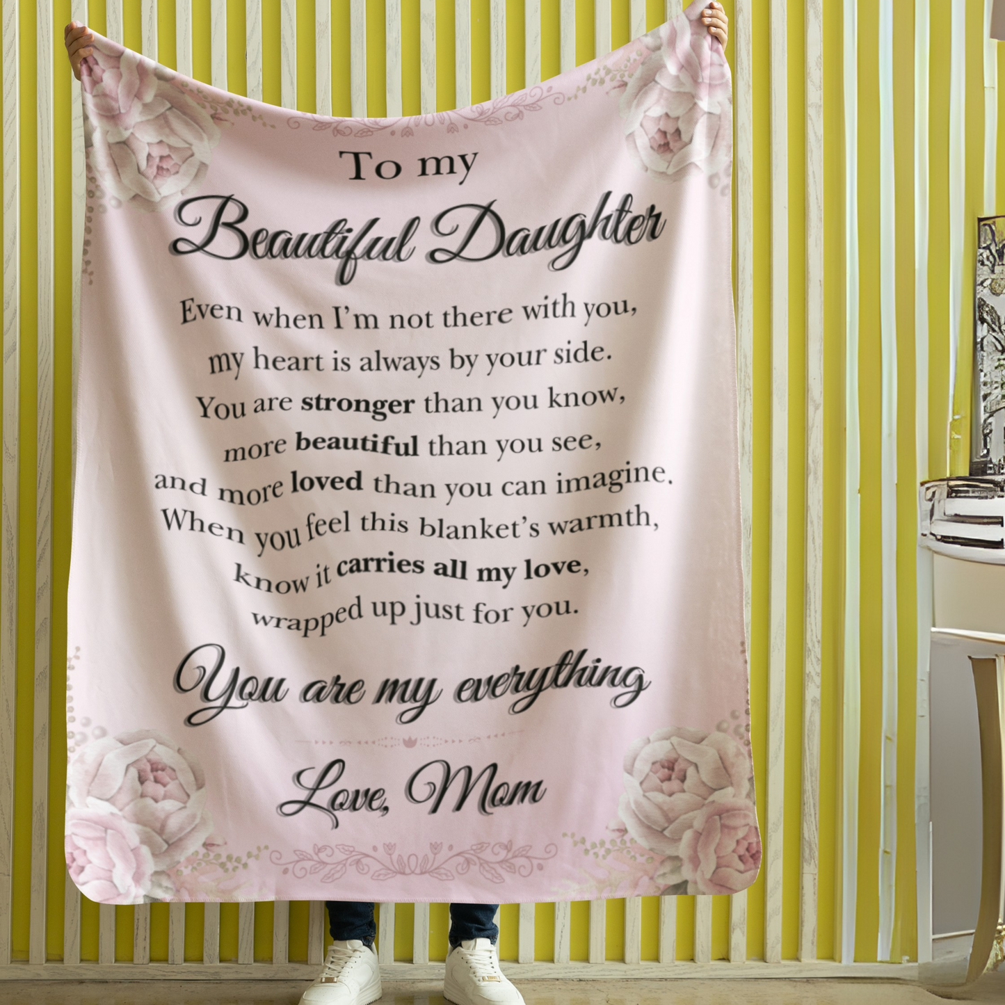Cherished Daughter Fleece Blanket