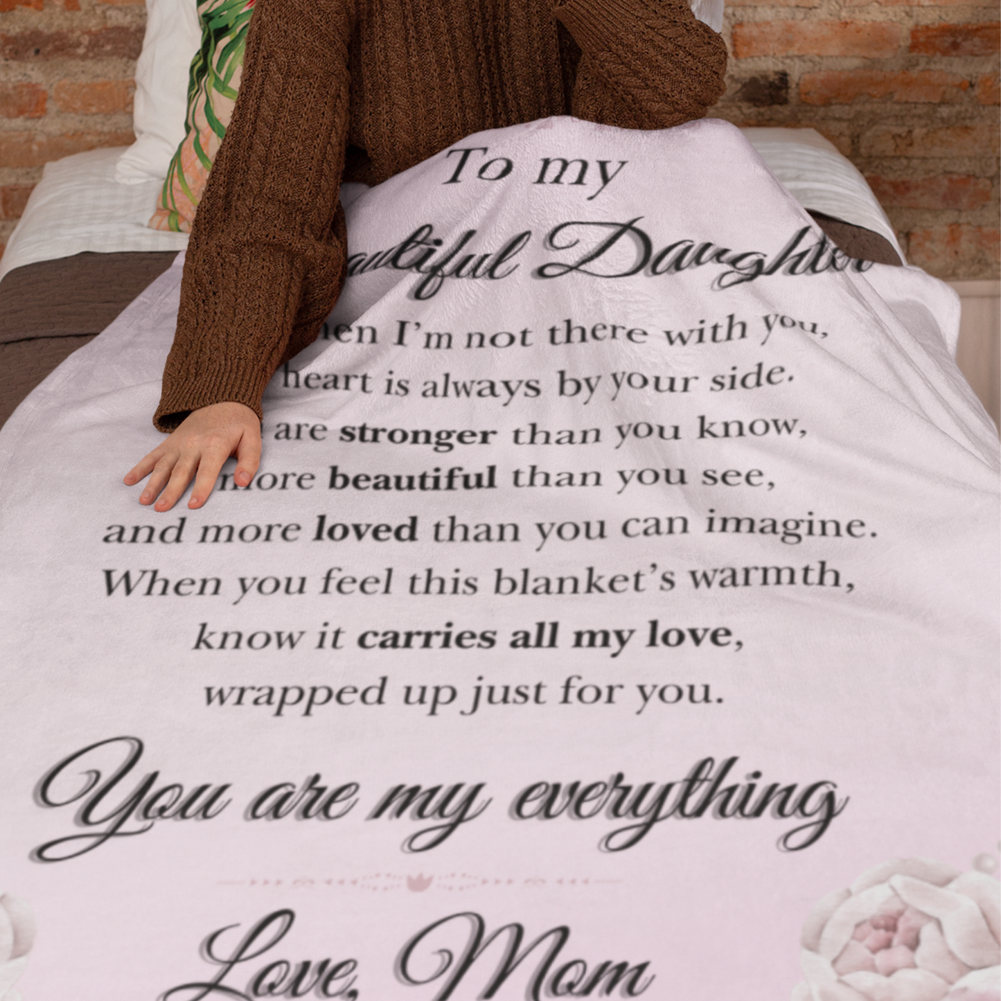 Cherished Daughter Fleece Blanket