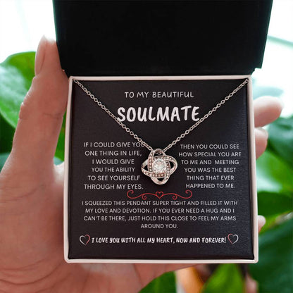 To My Beautiful Soulmate - Love Knot Necklace