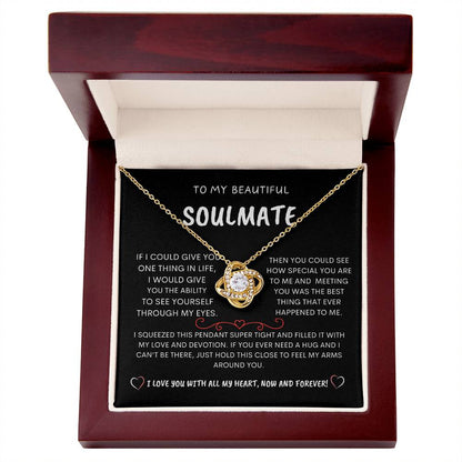 To My Beautiful Soulmate - Love Knot Necklace
