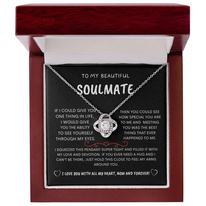To My Beautiful Soulmate - Love Knot Necklace