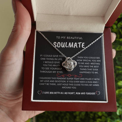 To My Beautiful Soulmate - Love Knot Necklace