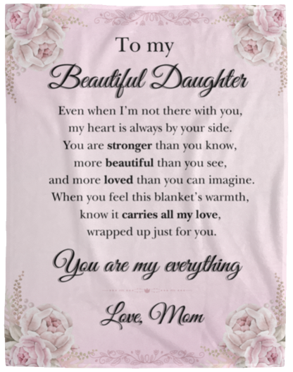 Cherished Daughter Fleece Blanket